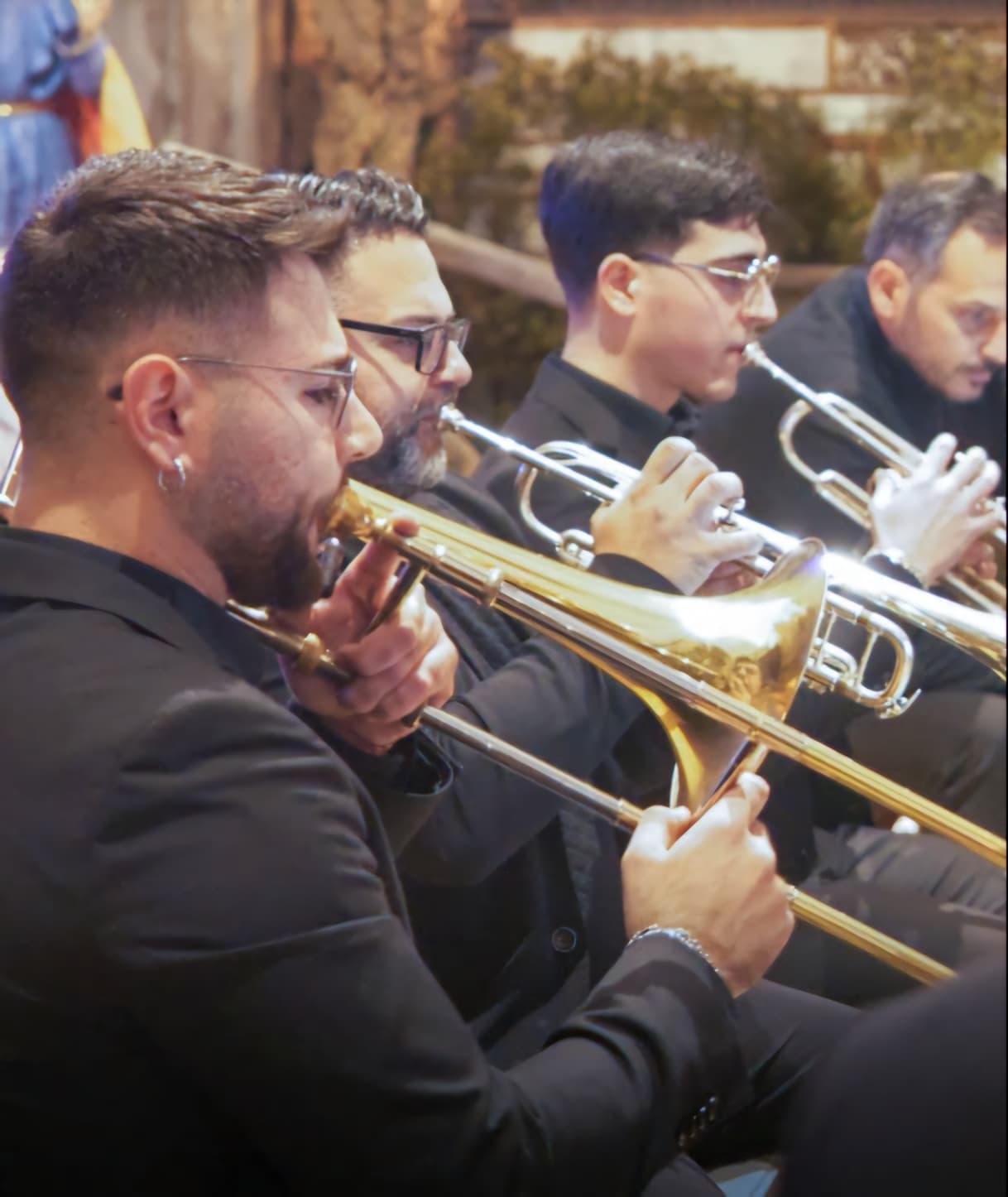Sezione di tromboni e trombe